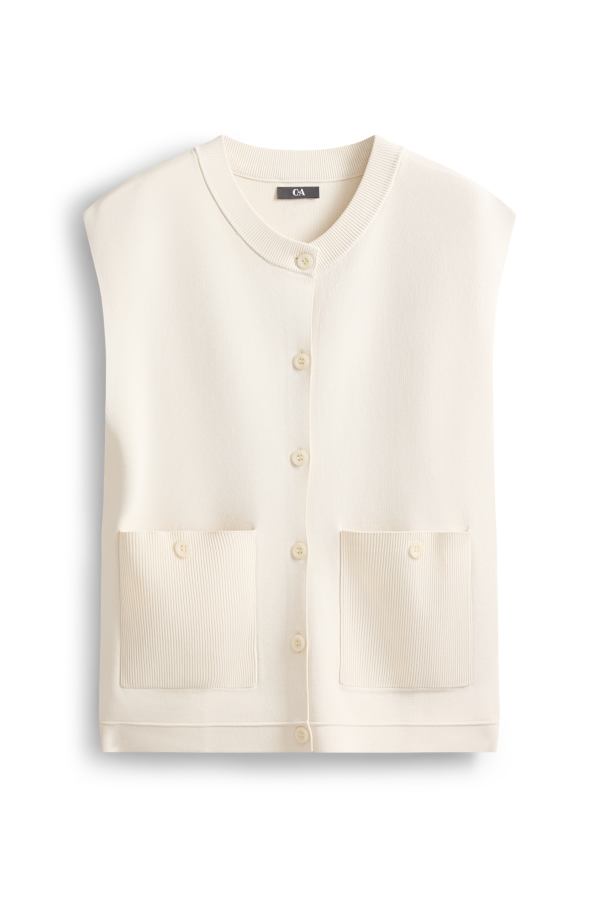 Gebreid gilet
