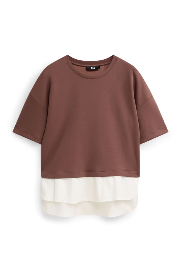Sweatshirt - 2-in-1-look