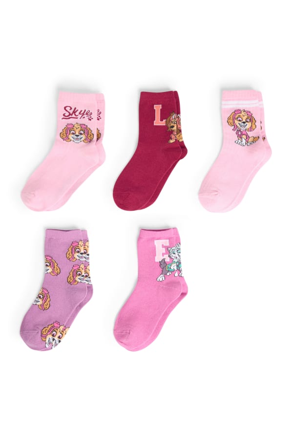 Set van 5 paar - PAW Patrol - Skye - sokken met motief