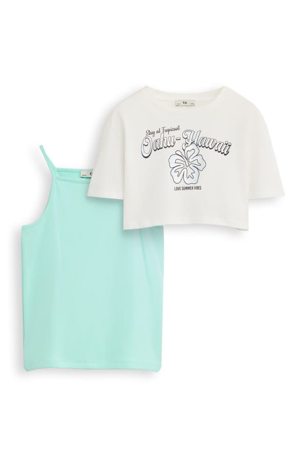 Hawaii - set - top en T-shirt - 2-delig