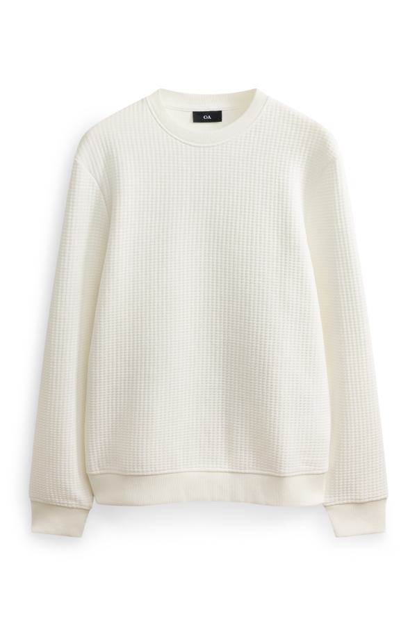 Sweatshirt - met structuur