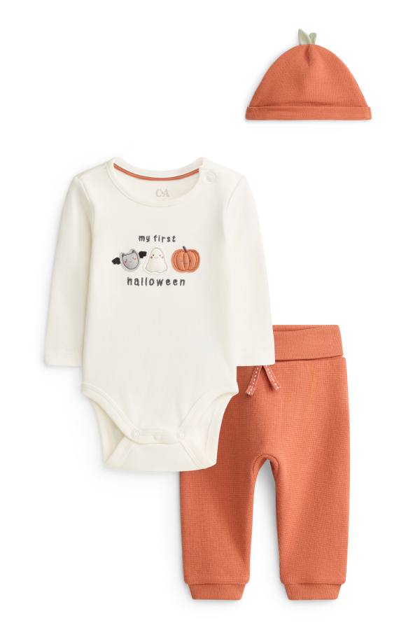 Halloween - newbornoutfit - 3-delig