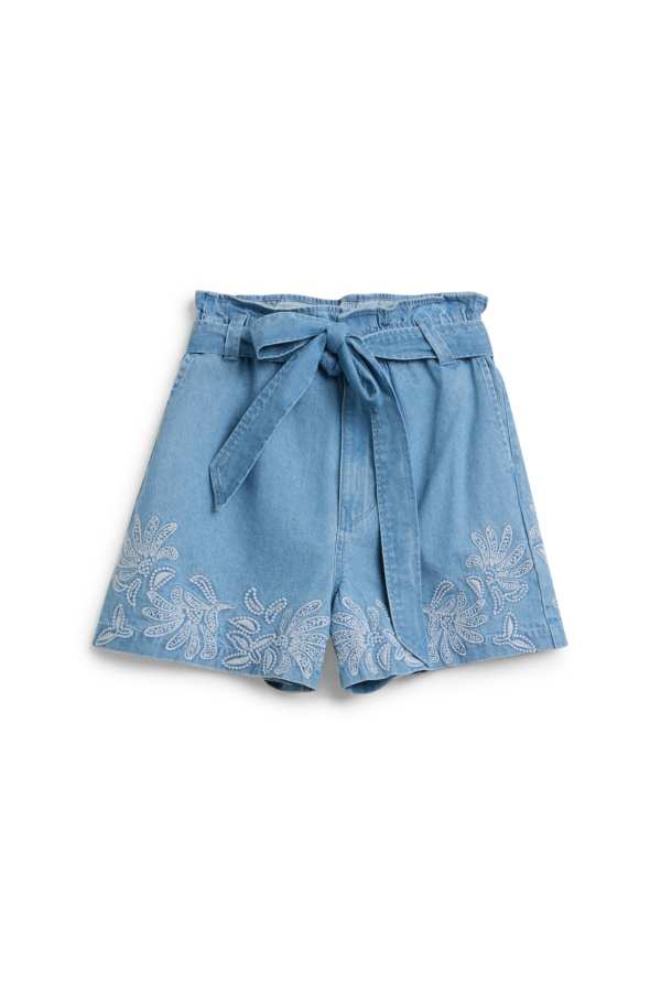 Denim short - high waist