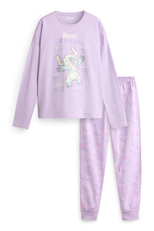 Lilo & Stitch - pyjama - 2-delig - glanseffect