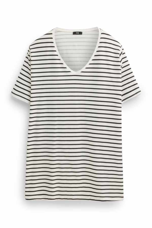 Set van 2 - T-shirt met V-hals - LYCRA®