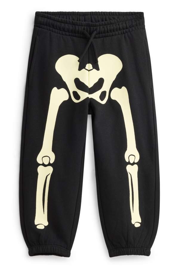 Halloween - skelet - joggingbroek - Glow in the dark