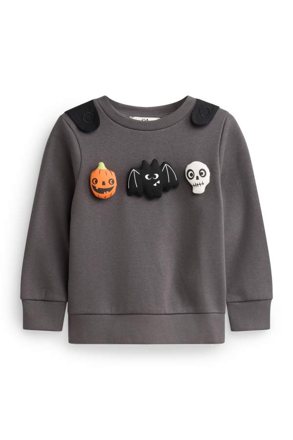 Halloween - pompoen, vleermuis, skelet - sweatshirt met cape