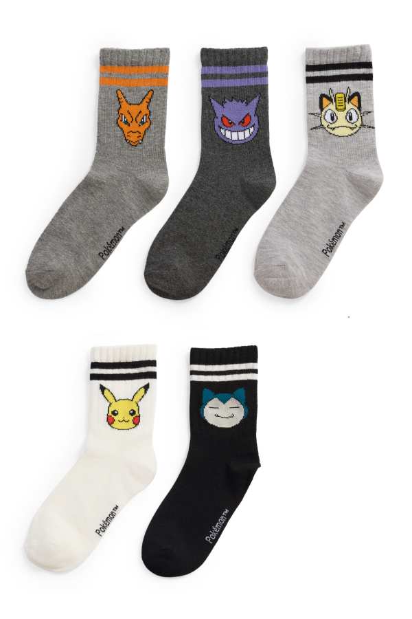 Set van 5 paar - Pokémon - sokken met motief