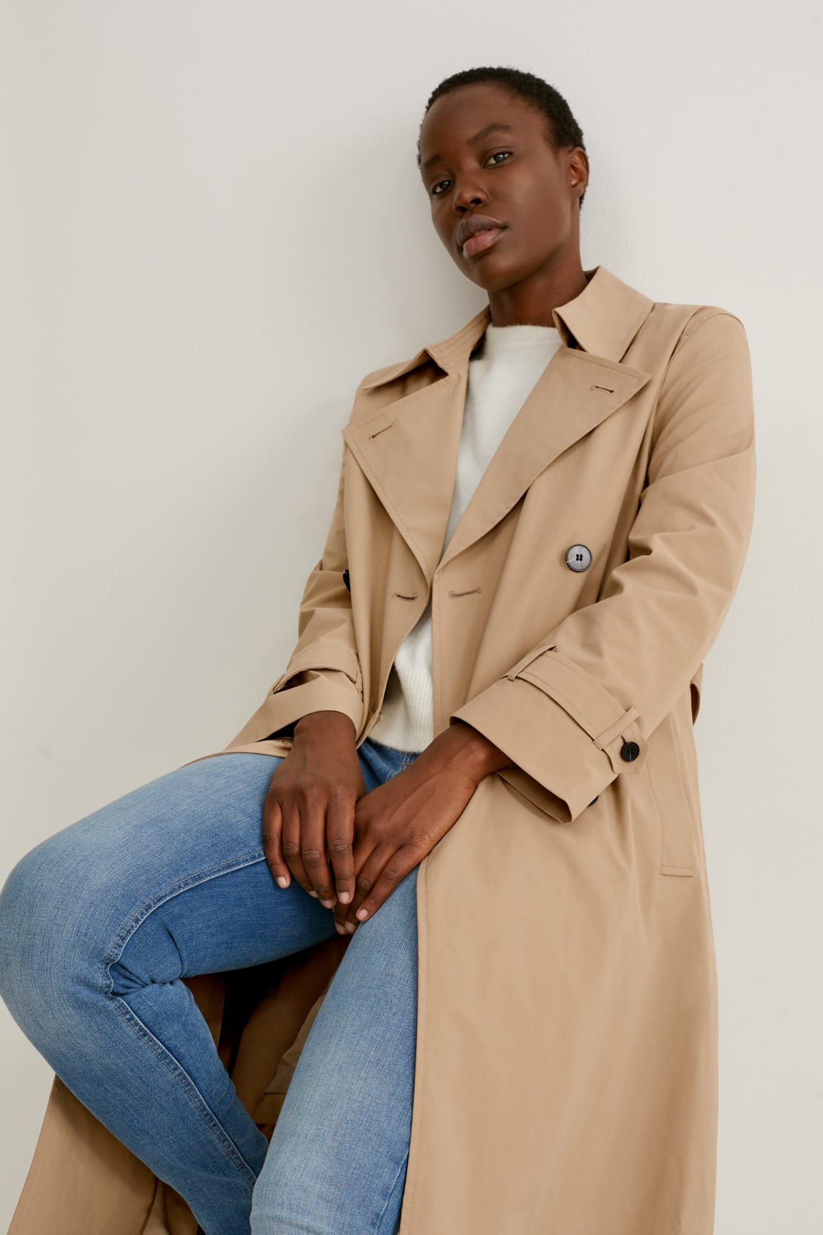 Trench femme pas 2025 cher