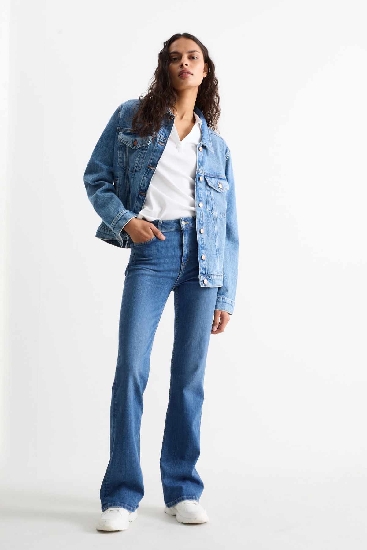 Pantalon bootcut deals femme pas cher