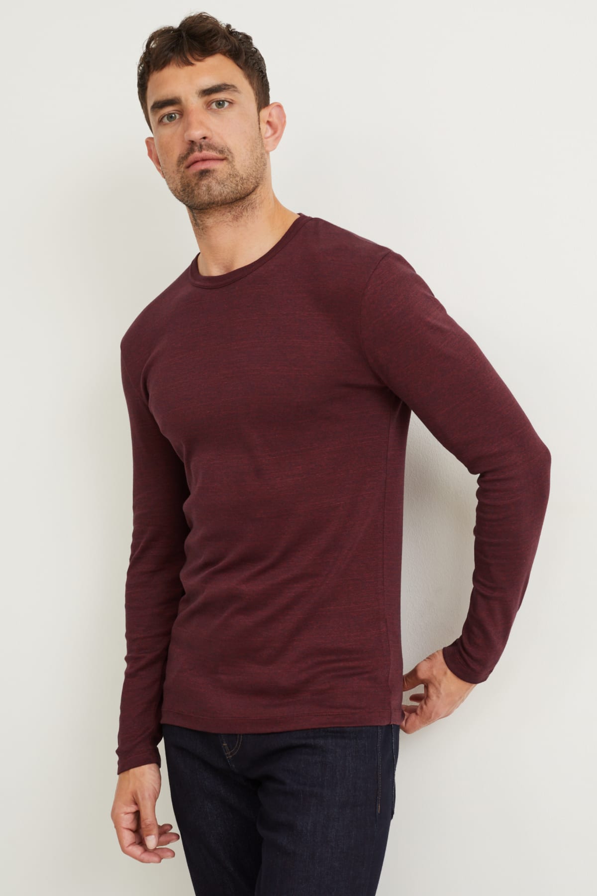 T shirts manches longues pour homme prix minis I C A