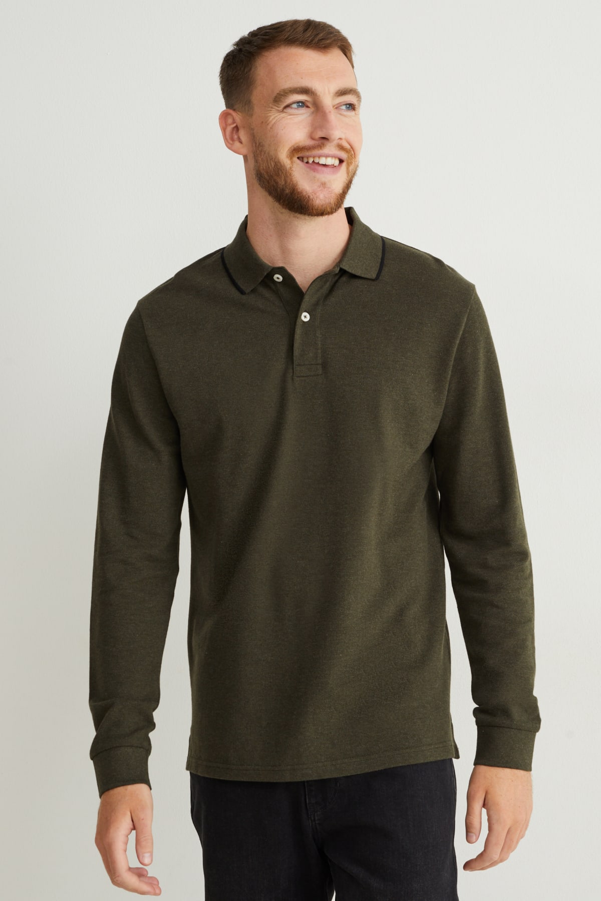 Camisetas manga clearance larga hombre c&a