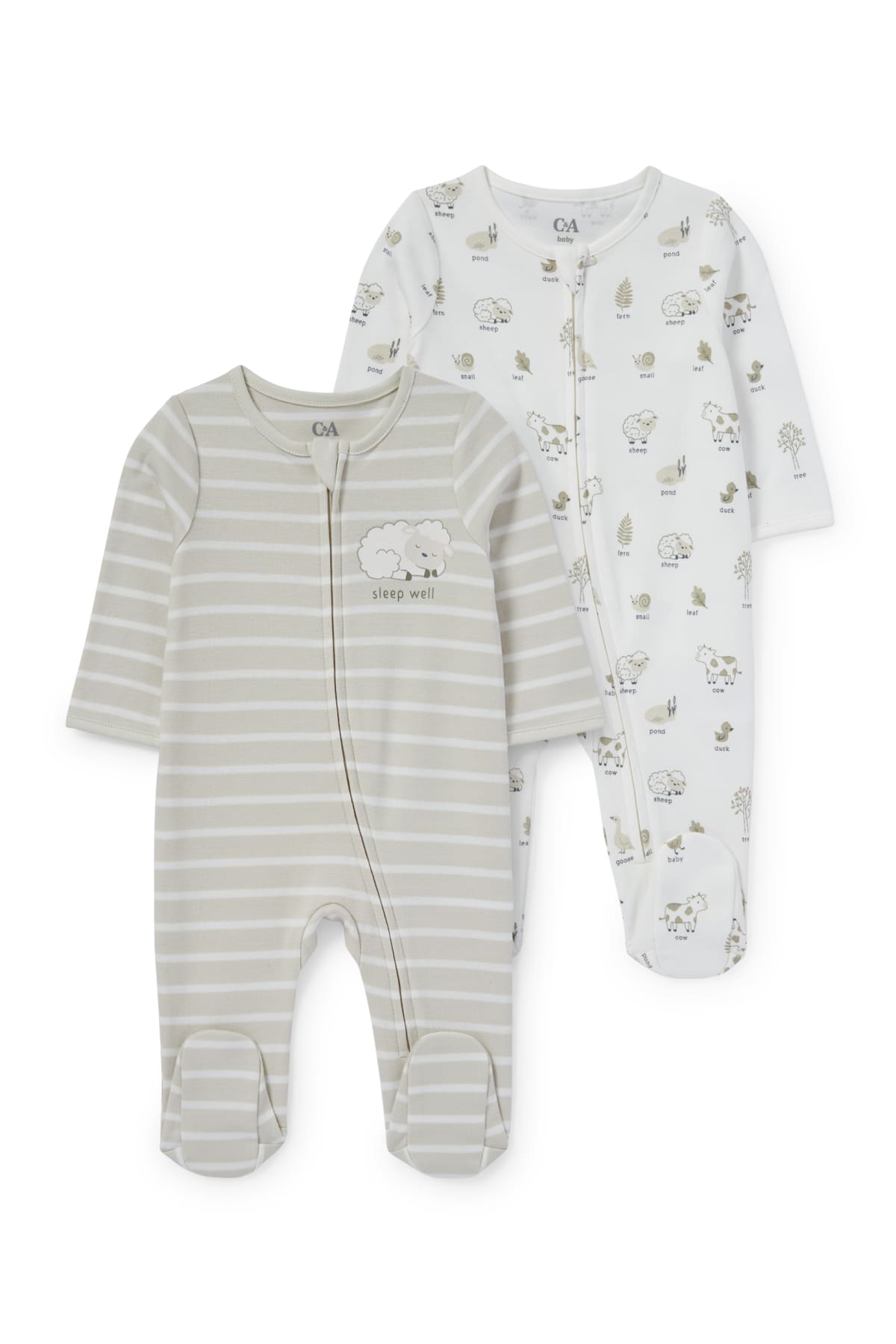 Cute baby sleepsuits in various colors and designs C A