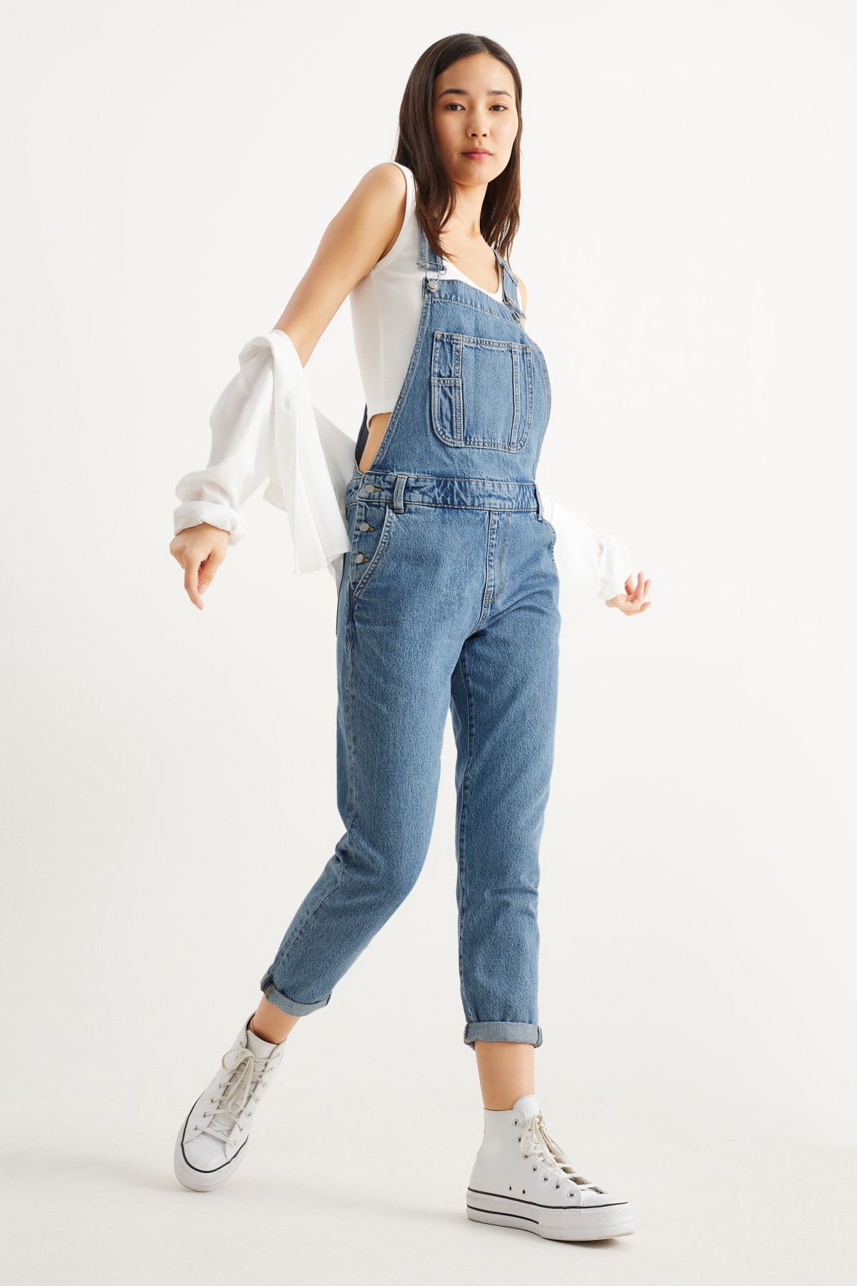 Peto vaquero online mujer c&a