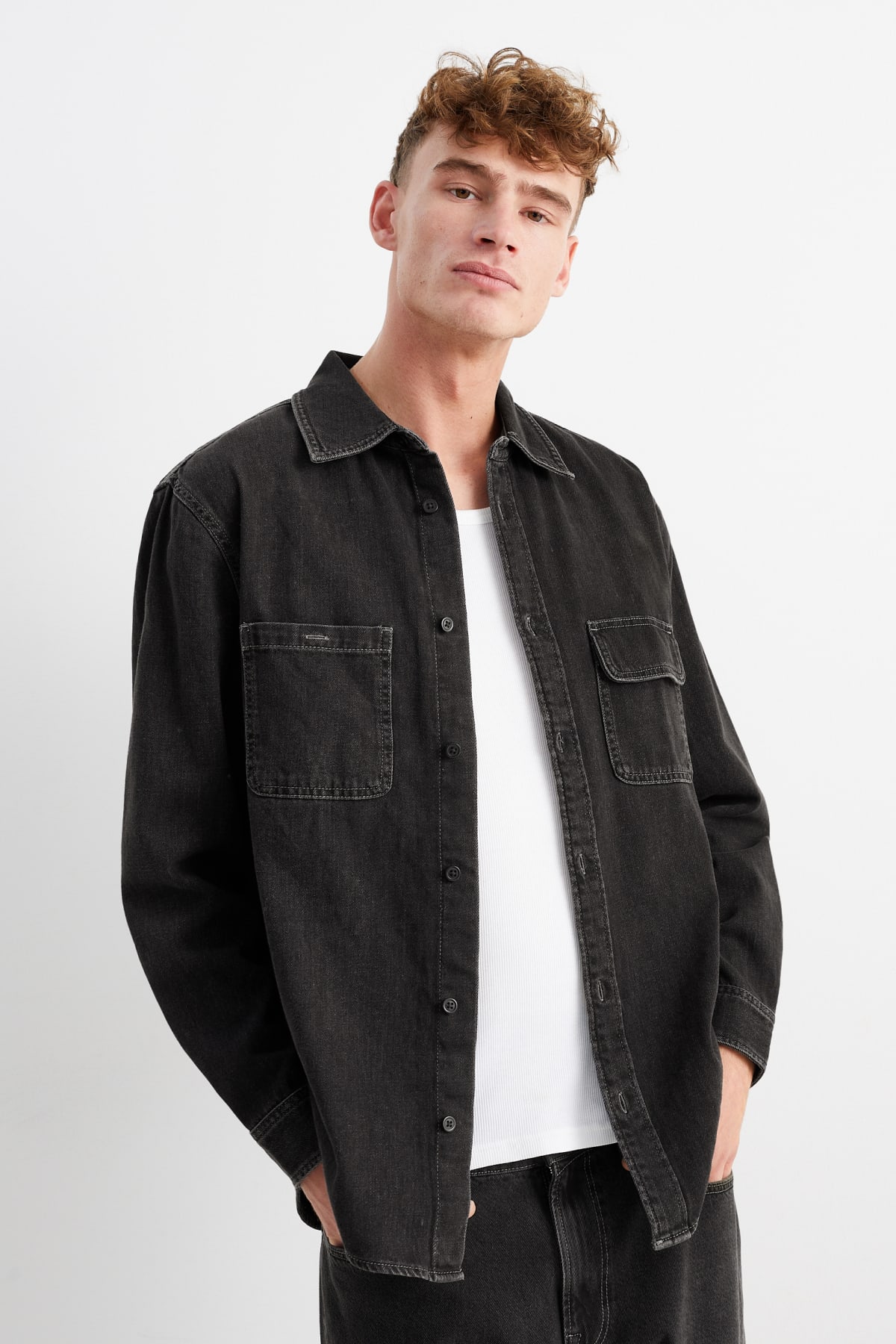 Camicia smanicata deals jeans uomo