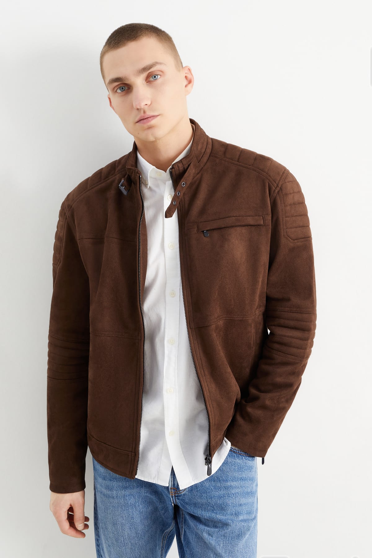 Veste en cuir dans plusieurs couleurs et tailles E Shop C A