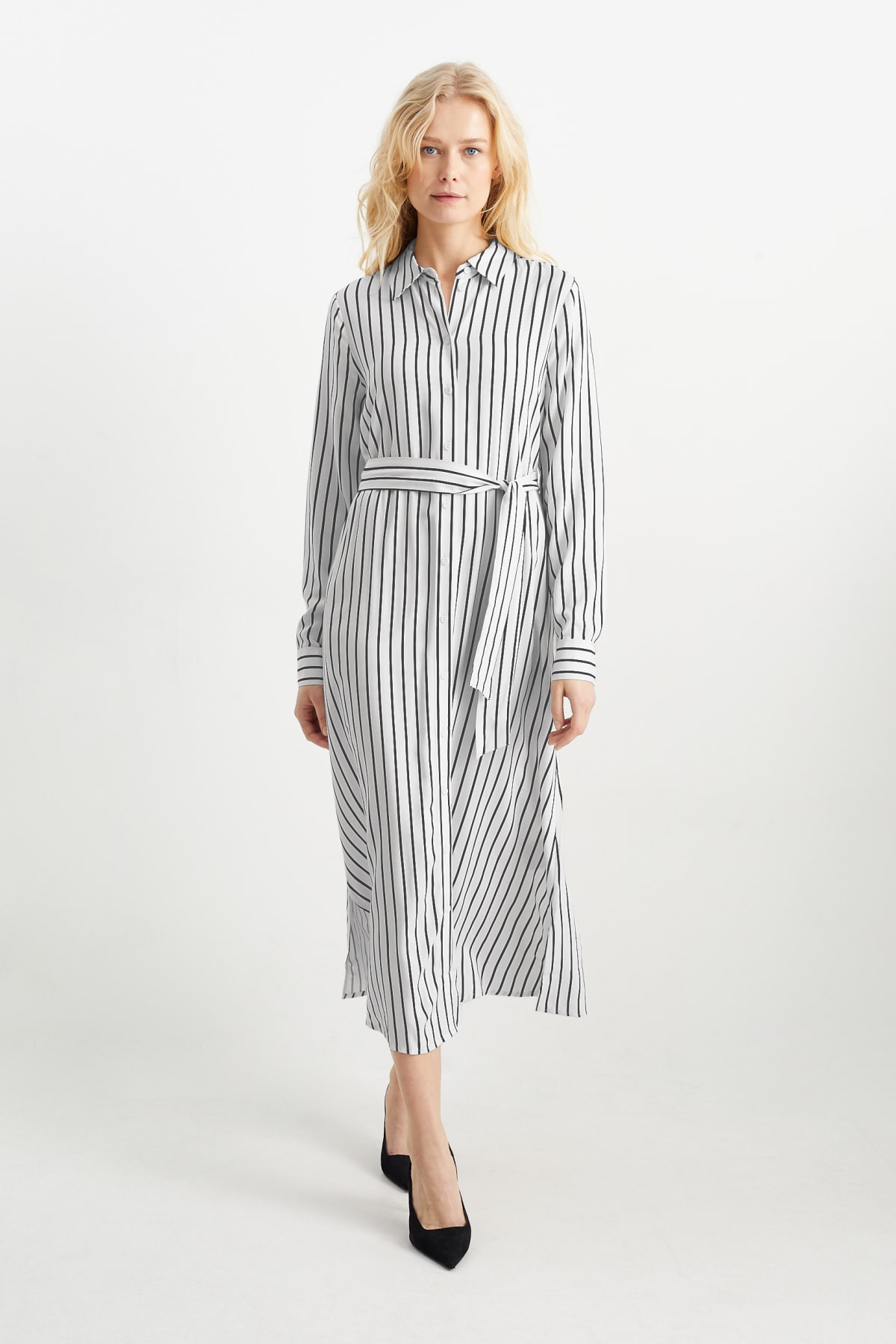 Lange witte new arrivals blouse jurk