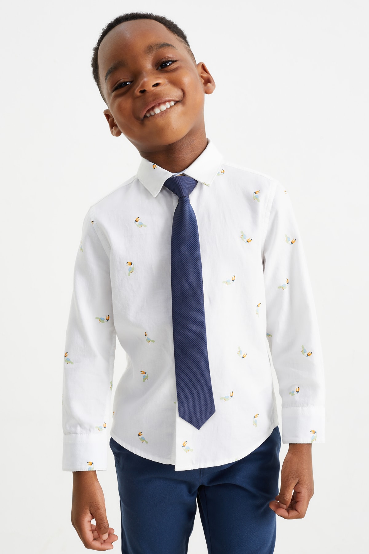 Camisa blanca sale niño c&a