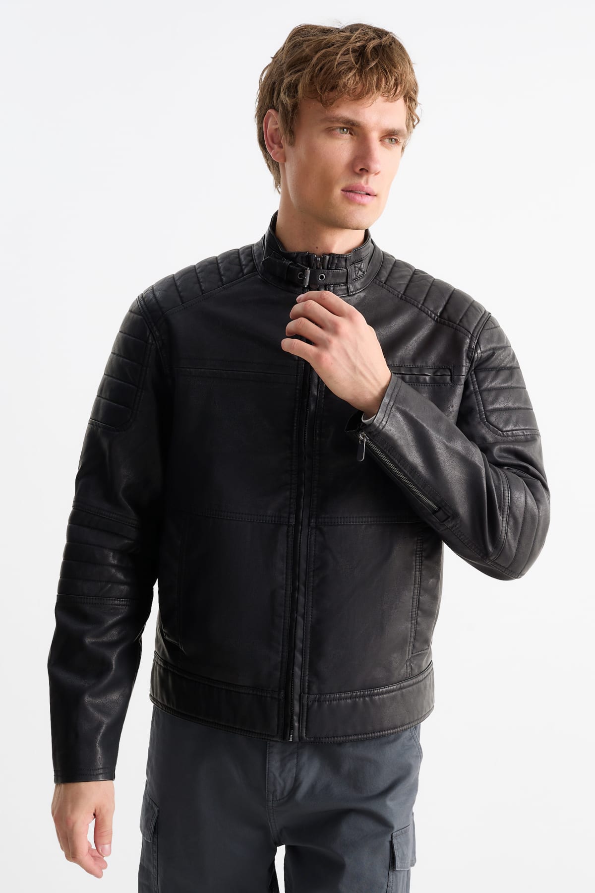 Biker jackets for men buy online C A Online Shop