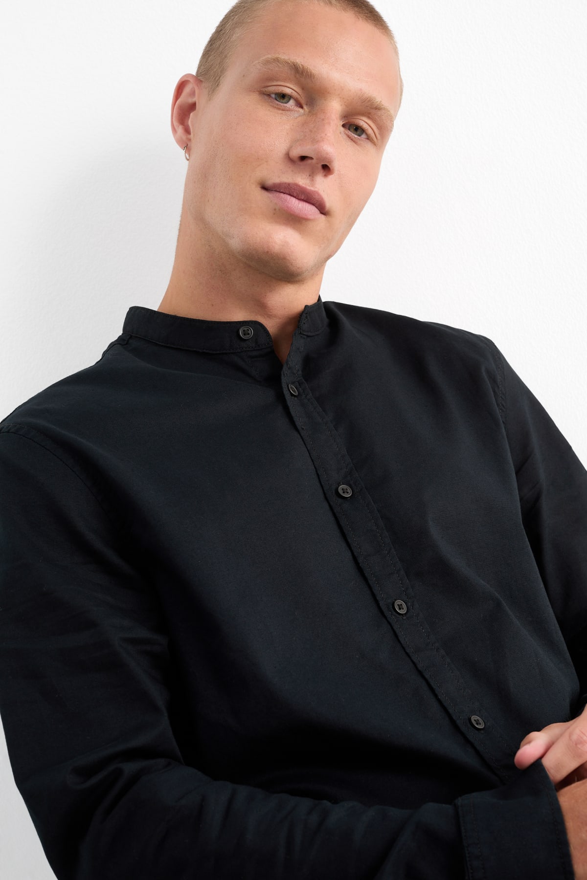 Camisas cuello mao hombre c&a outlet