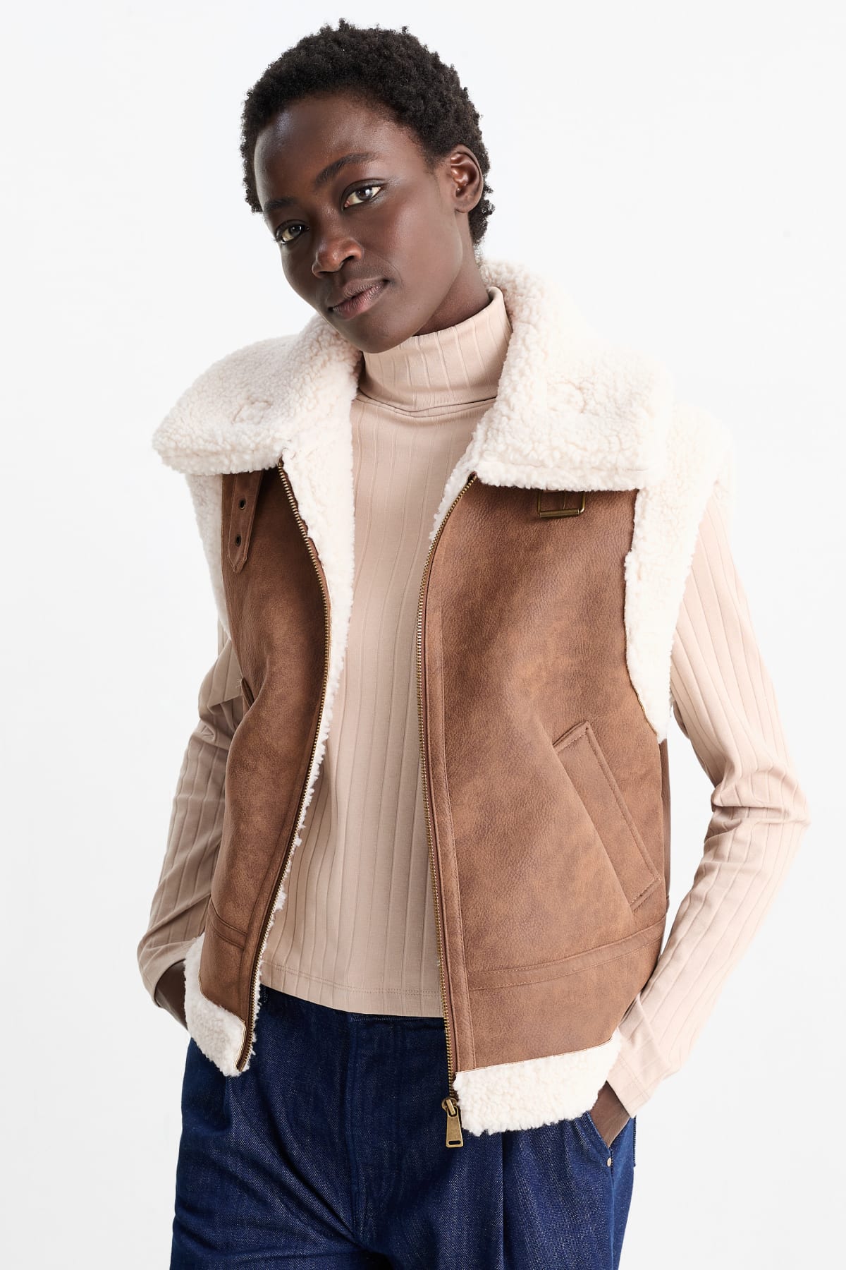 Manteau Aglae Effet Fourrure - Style Isabel Marant Mi-long
