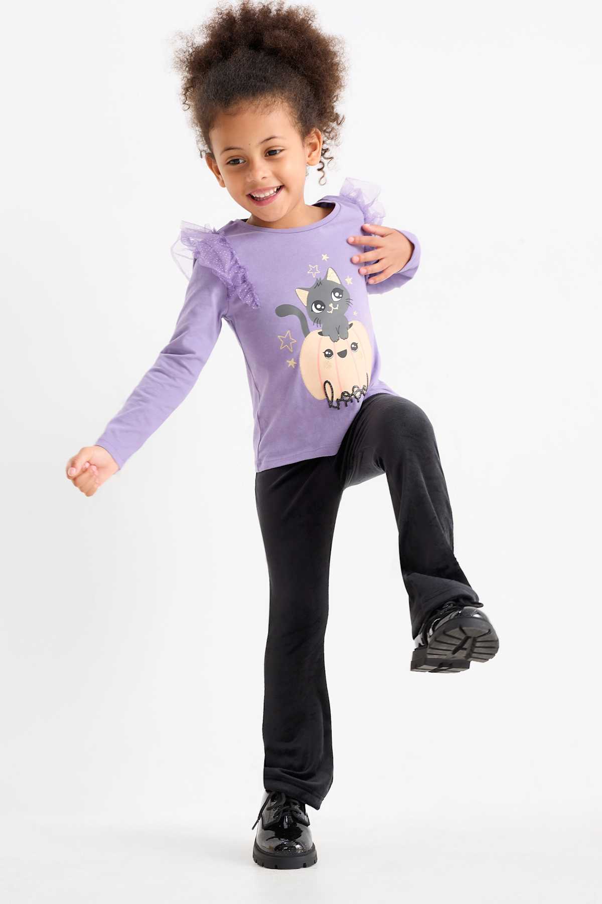 Fluwelen flared legging best sale