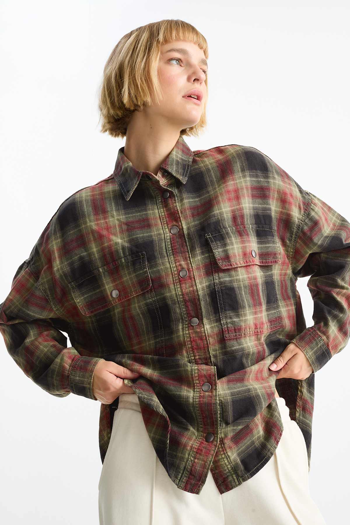 Camisas cuadros mujer en varios colores y disenos C A