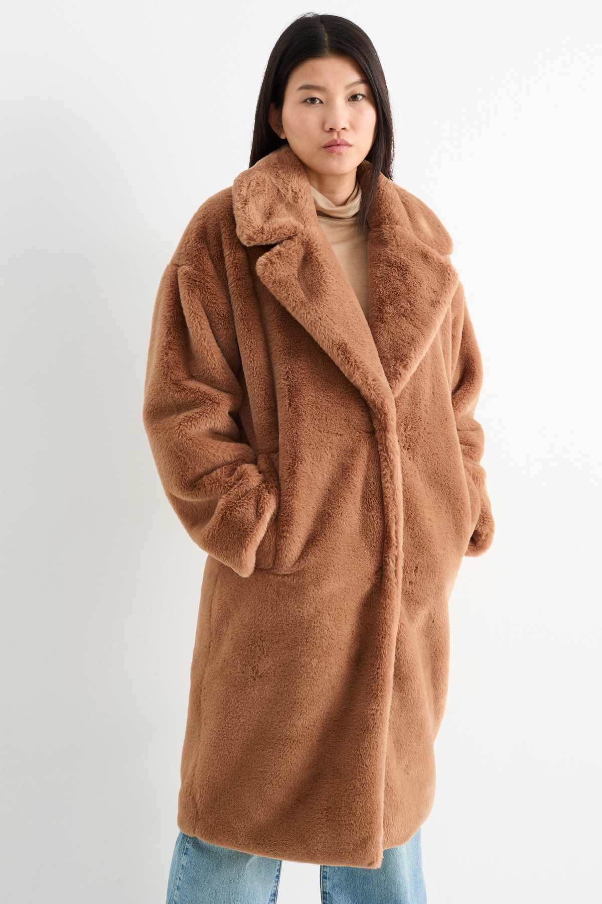Teddy coat c&a on sale