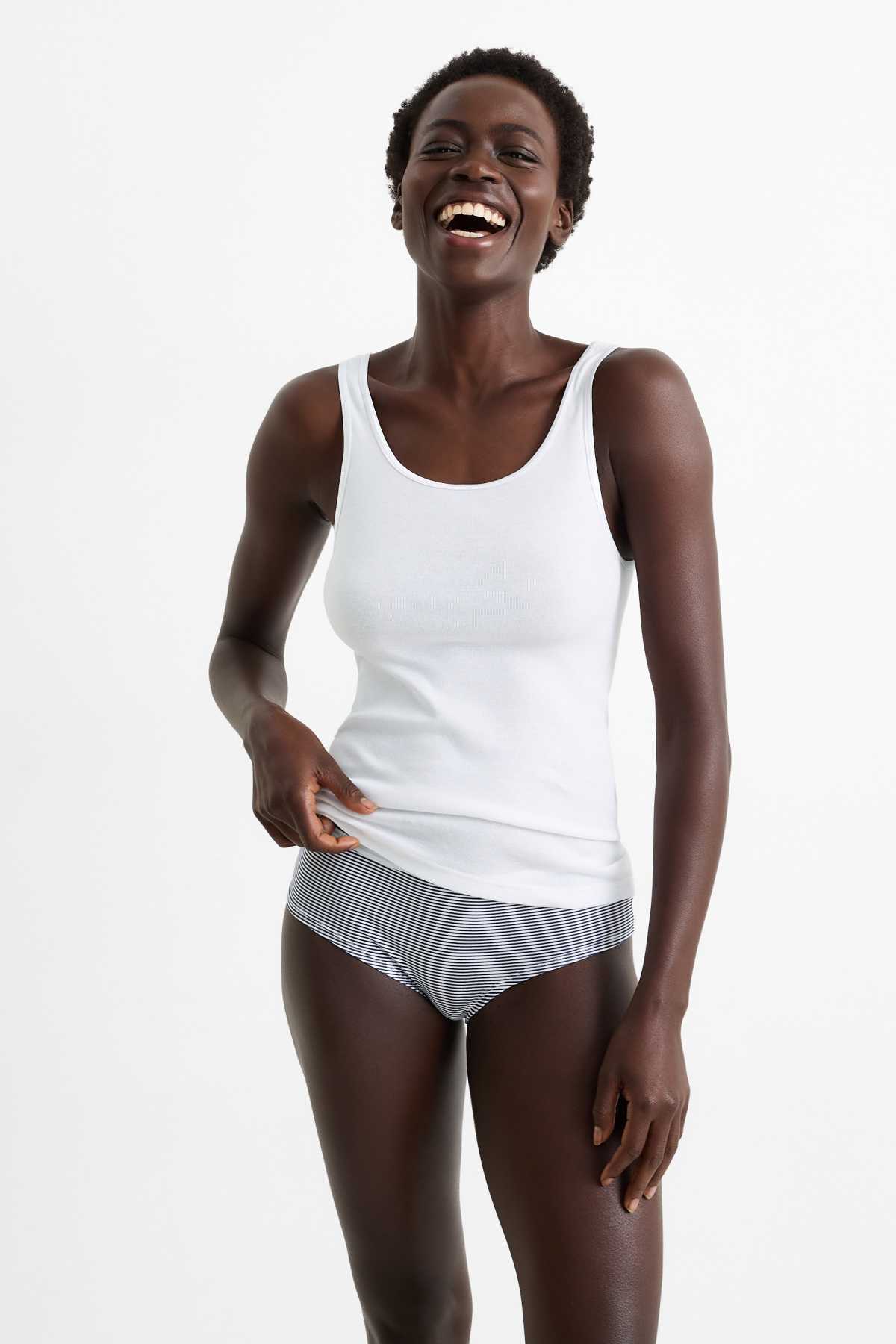 Débardeur Grossesse C&A - Lot De 2 - 95% Coton - Sans Manches