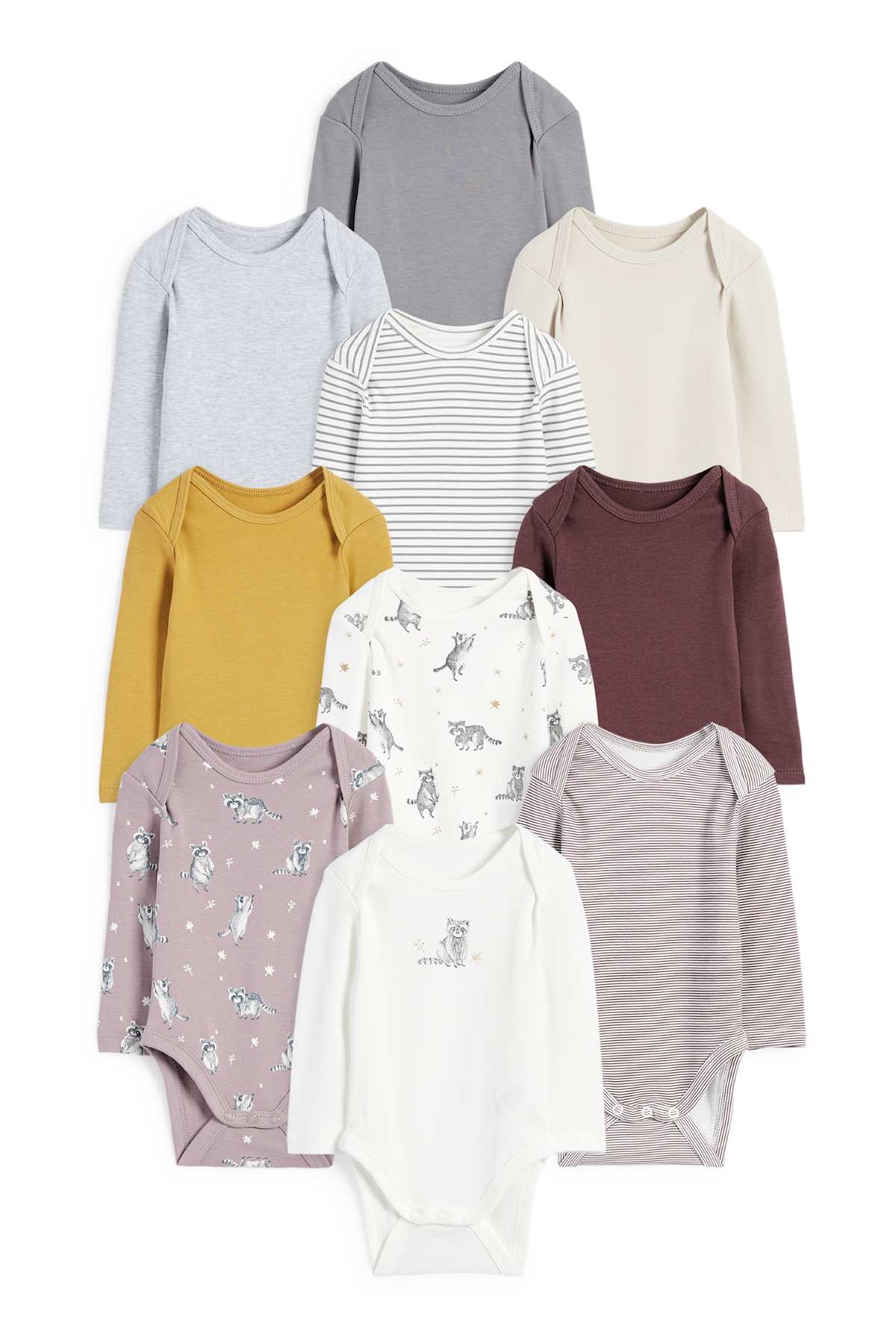 Lot De 3 Bodies Bébé Côtelés Manches Longues Ouverture Croisée Kenya - PETIT BEGUIN