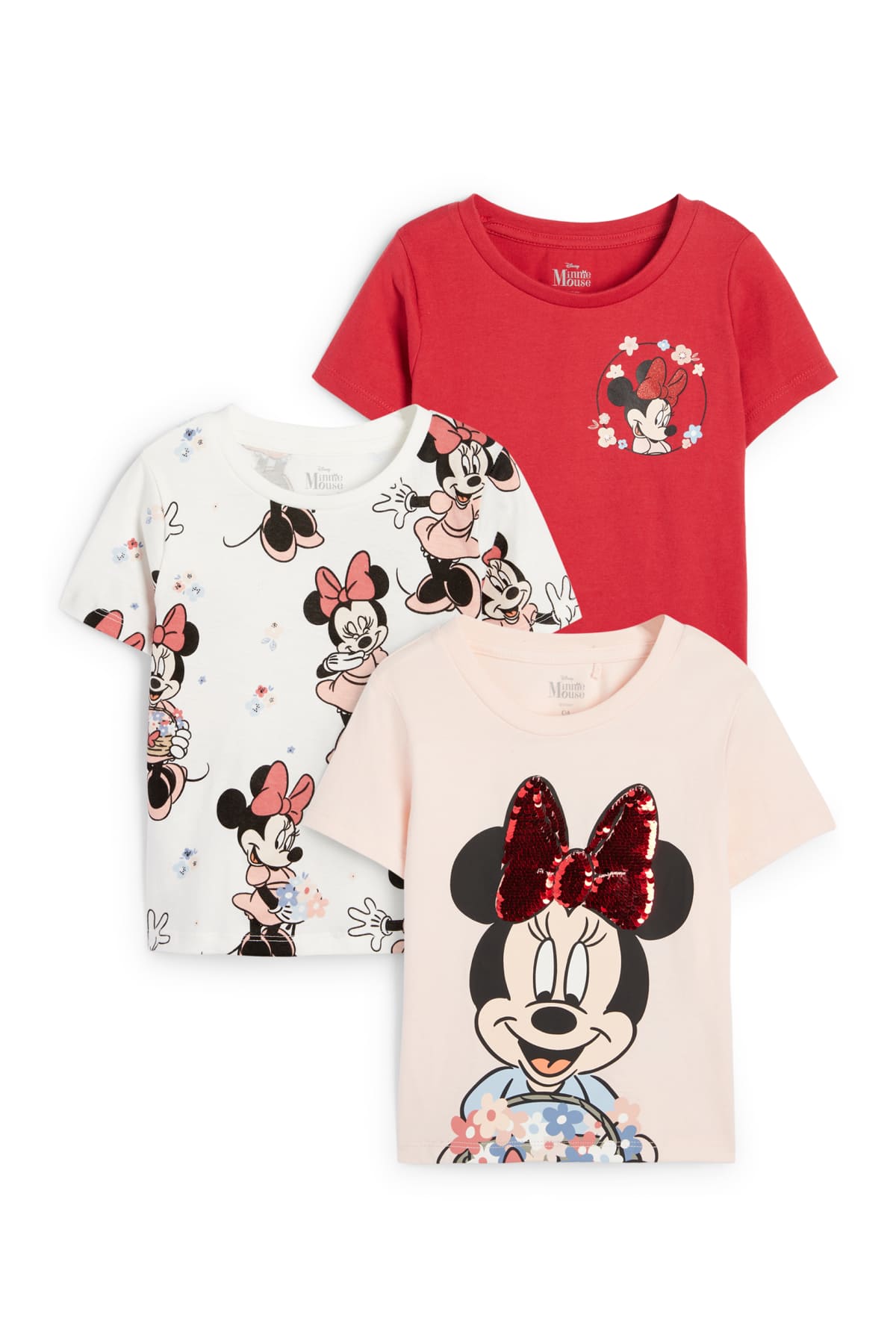 Lot de 3 minnie mouse t shirt e shop c a