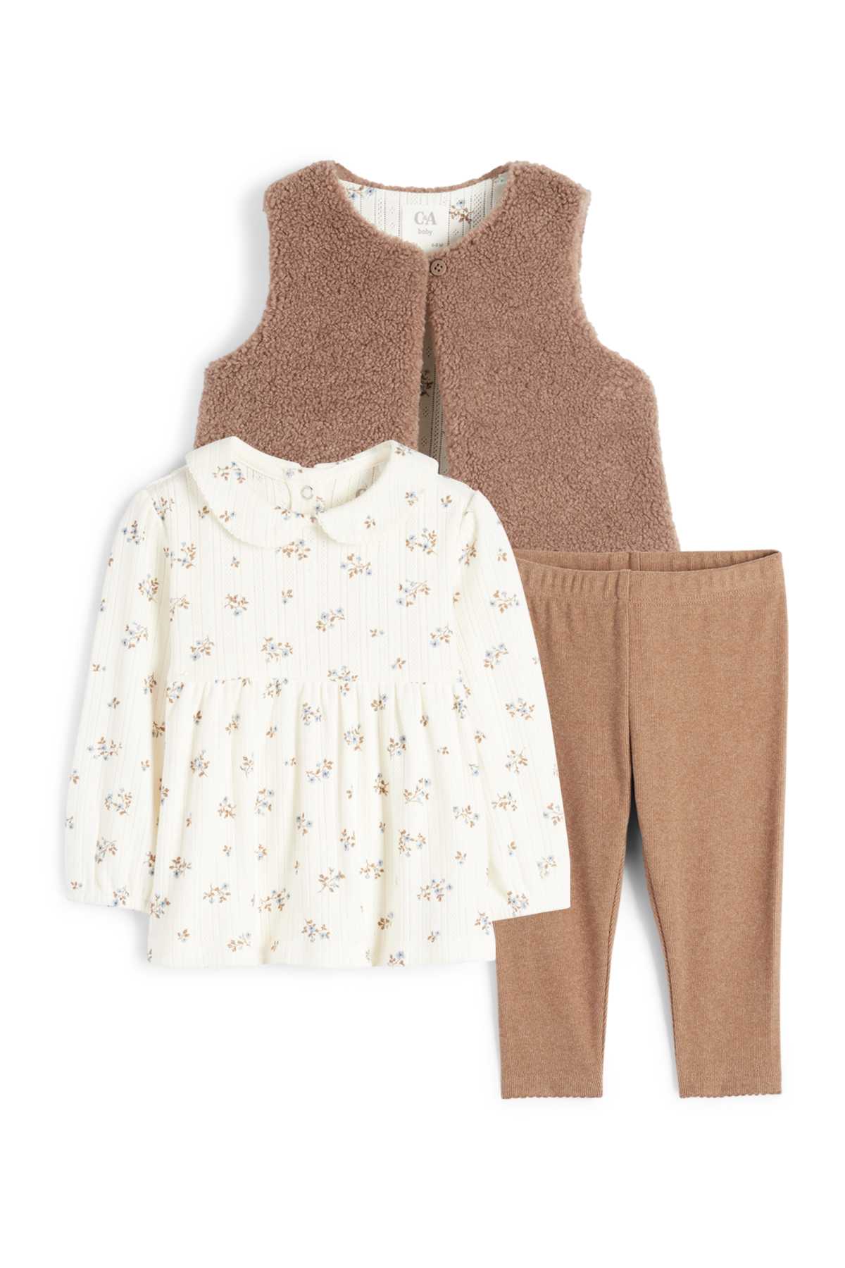 Petites fleurs - tenue pour bébé - 3 pièces | E-Shop C&A
