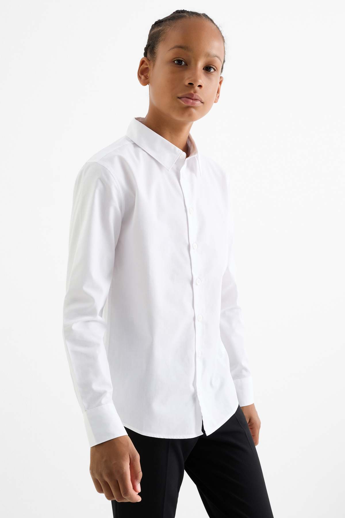 Camicia Uomo Maniche Lunghe Elasticizzata A Righe – Casual Abbottonata – Bianco E Blu Marino, Taglia XXL
