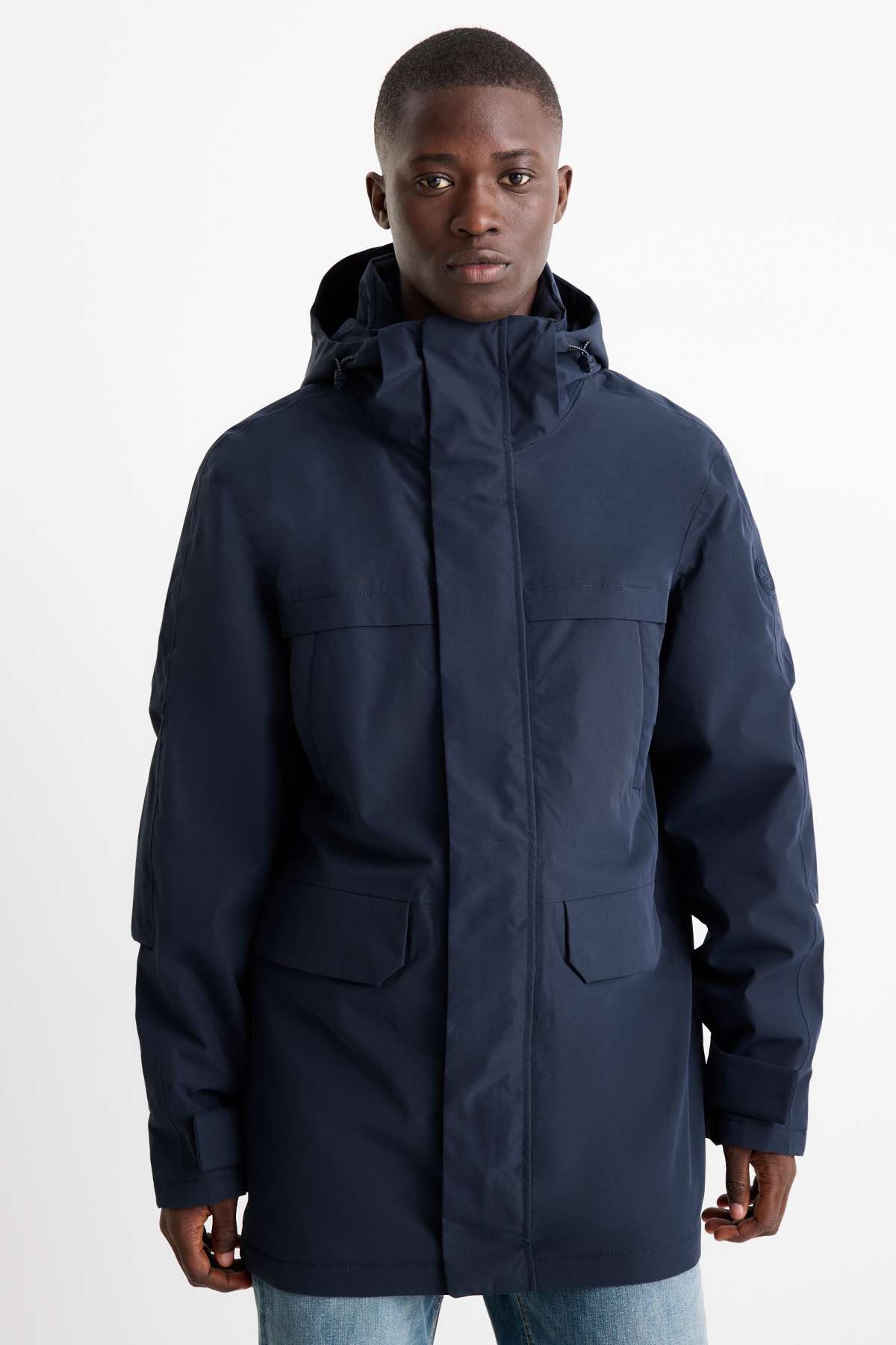 Generisch Winterjas voor heren, fleece, winterparka voor heren