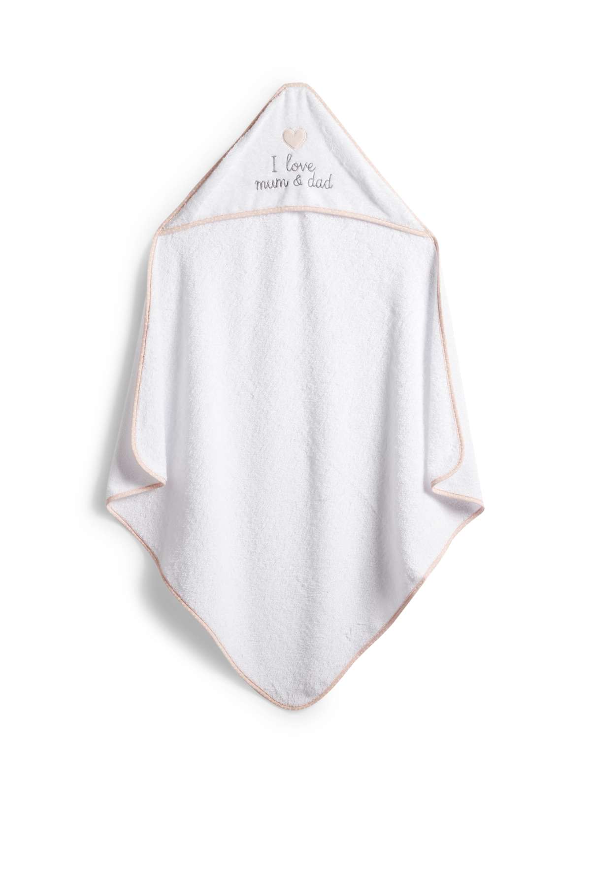 Chicco Peignoir Carré Éponge Coton Pour Bébé - Poncho Serviette Mixte Garçon Fille