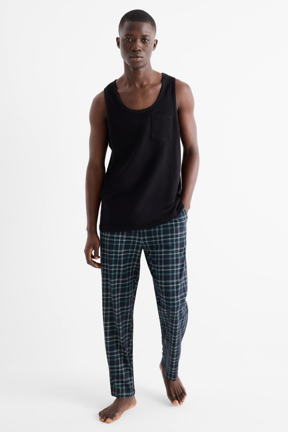 Novastar Pantaloni da pigiama da uomo con tasche, eleganti e carini a