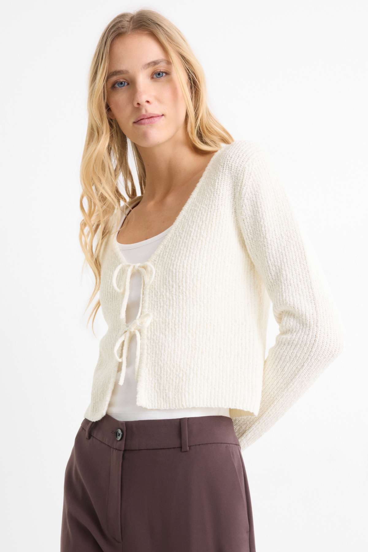 Gilet en maille - finition côtelée | E-Shop C&A