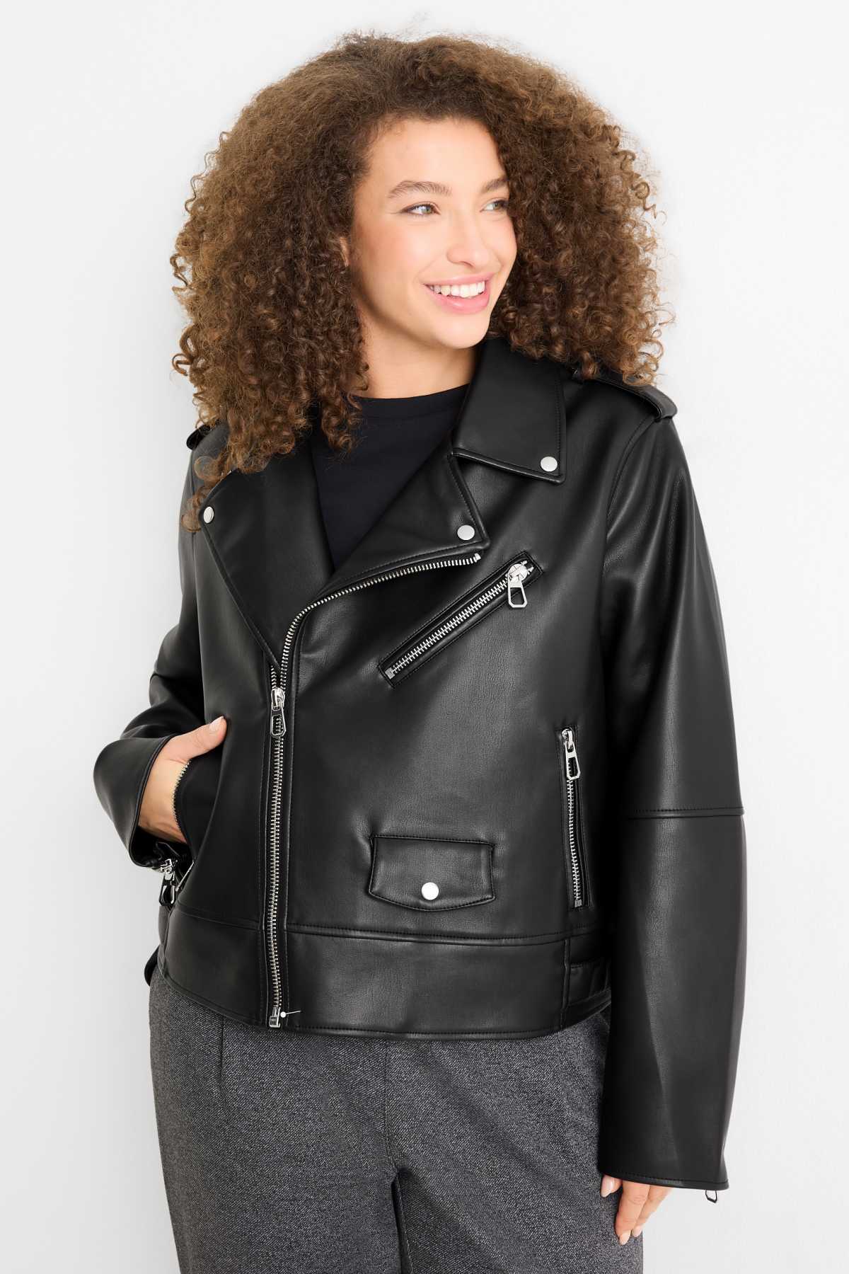 C A Damen Lederjacken