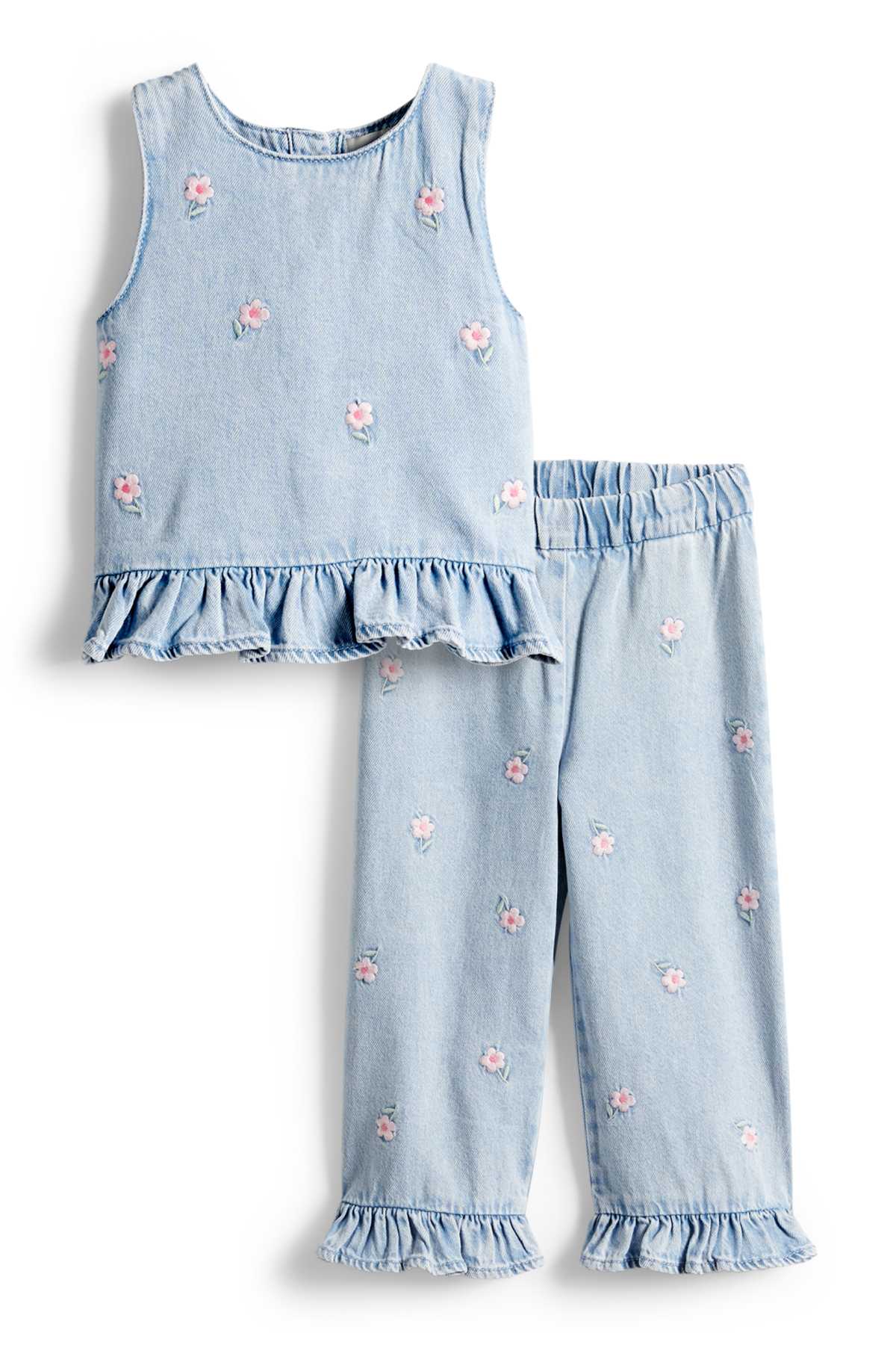Fleurs - ensemble - top en jean et jean - 2 pièces | E-Shop C&A