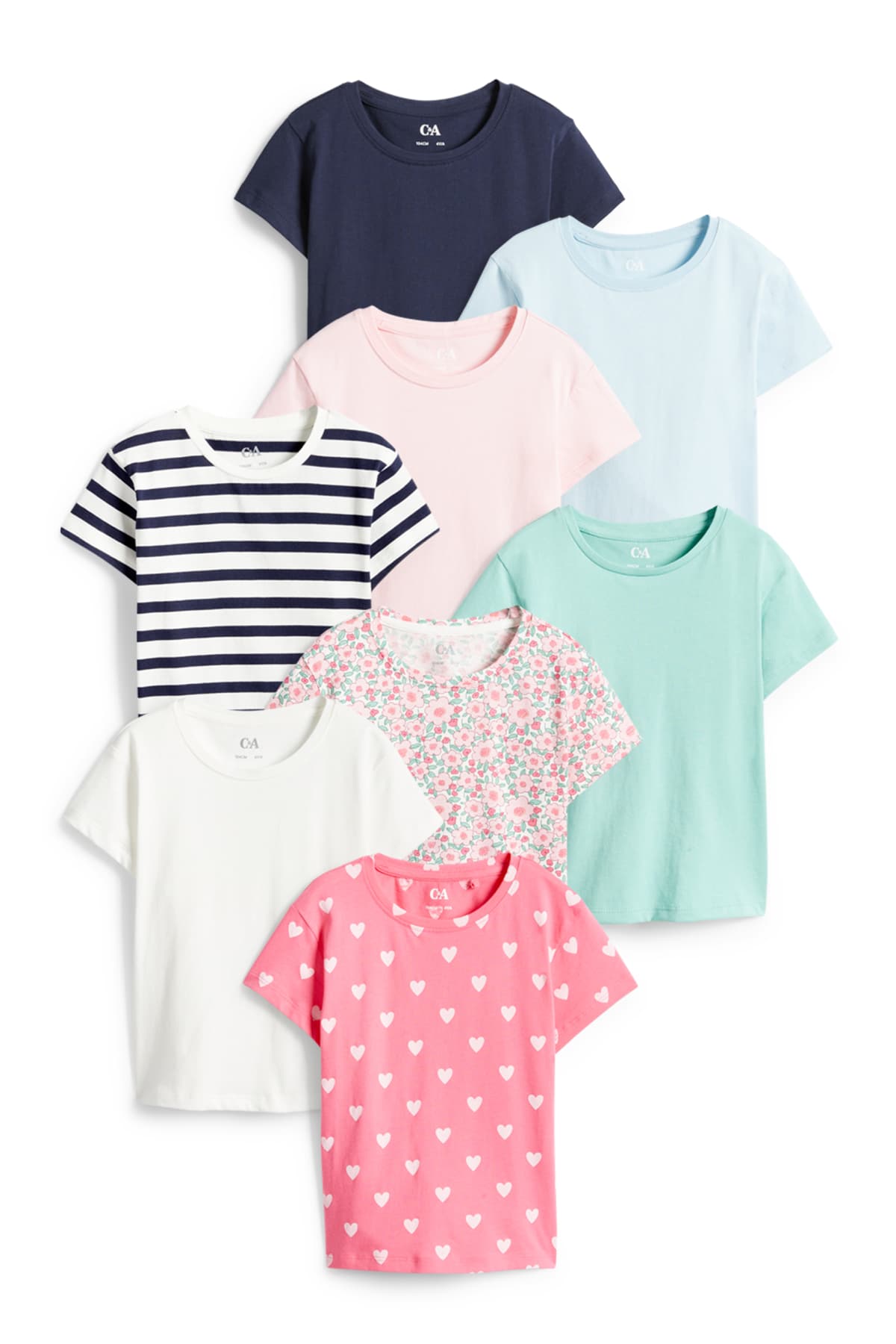 Abito Due Pezzi Maniche Volant Maglietta Maniche Corte Ragazze Maglietta A Maniche Corte S.Oliver Per Bambine E Ragazze - Cotone Morbido Magliette Ragazza Moda Vestiti Bambini 4-14 Anni