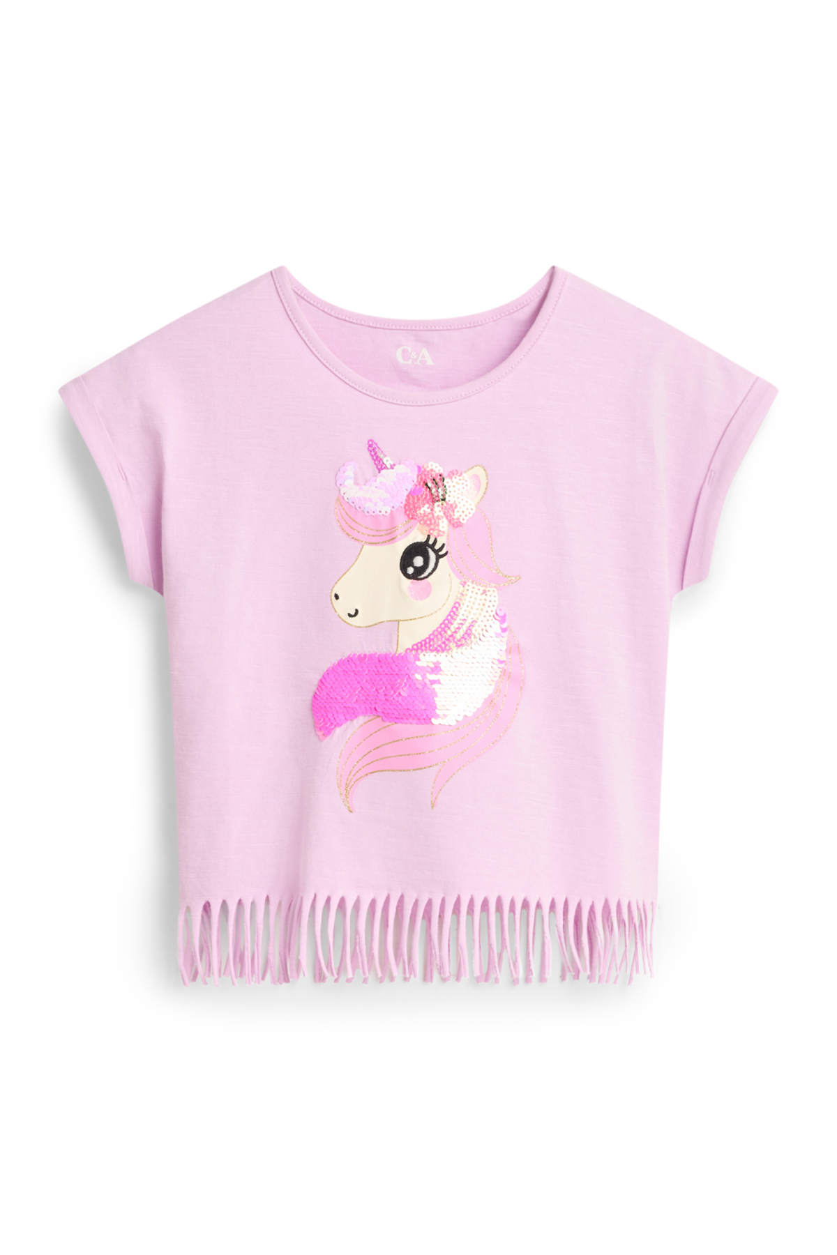 T-shirt Manches Longues F&F Fille - Gris Viscose - Taille 12-13 Ans - Col Rond