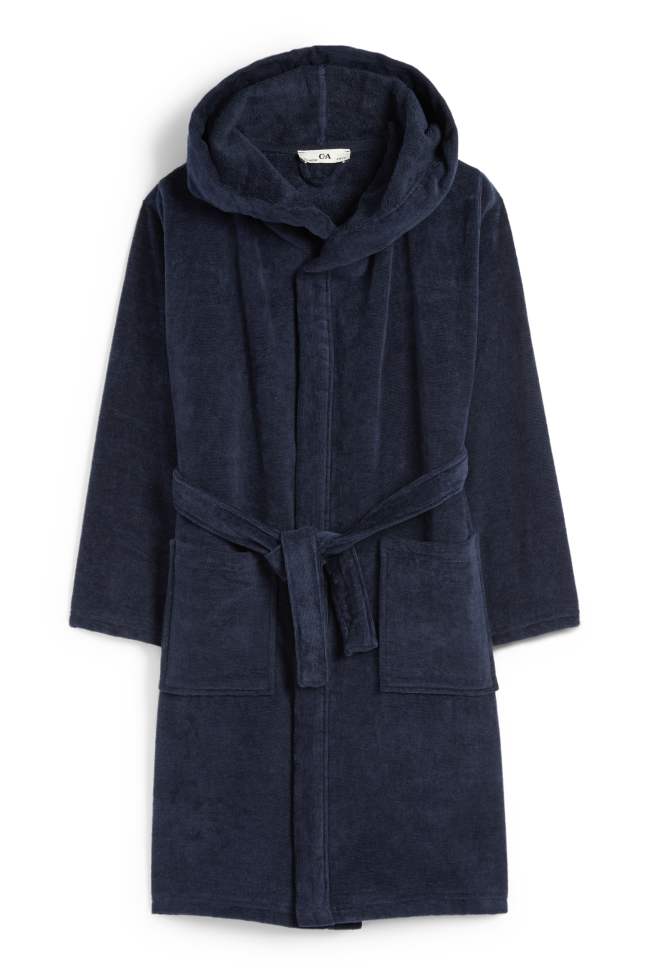 Bademantel mit Kapuze