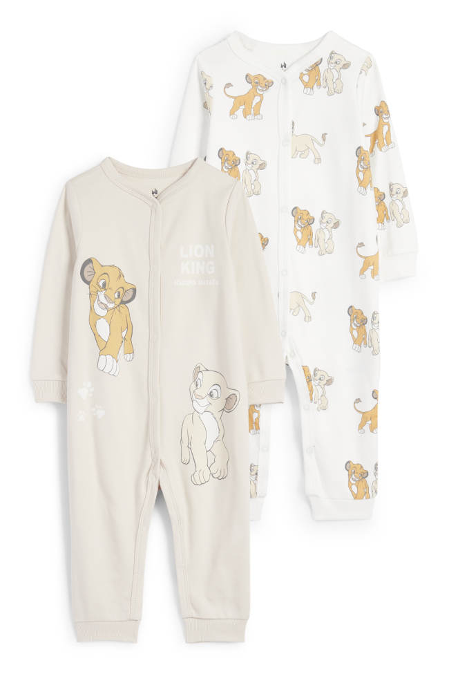 Packde2-ElReyLeón-pijamasparabebé