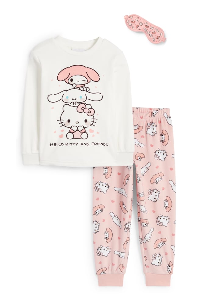 Hello Kitty et ses amis - ensemble - pyjama d’hiver et masque de repos