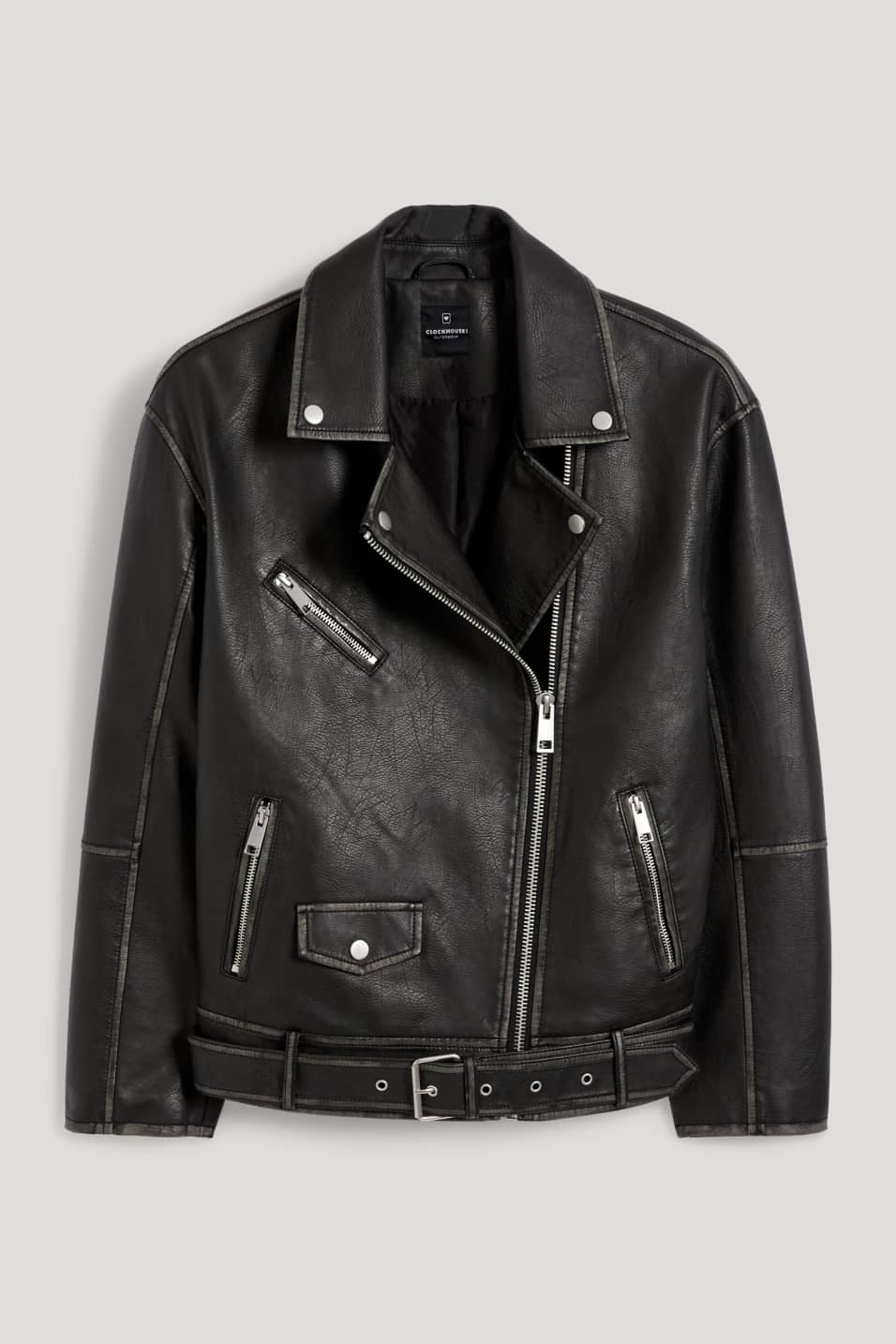 C A Lederjacke Clockhouse