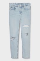 Premium boyfriend jeans - vita bassa