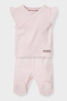 Outfit pro novorozence - bio bavlna - 2dílný