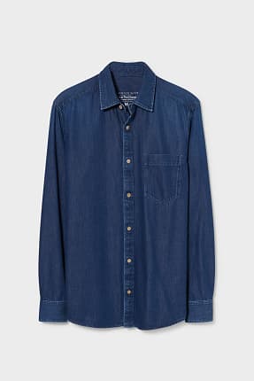 C\u0026A Camisa Vaquera - Regular Fit - Kent Vaqueros - Azul | Camisas Hombre |  HyattConcept