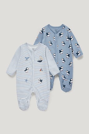 Confezione da 2 - pigiama per neonati - cotone biologico