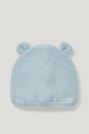 Pletená čepice pro miminka - bio bavlna